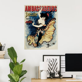  Art Nouveau, Spaanse Flamenco Dancer Poster