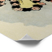  Art Nouveau, Spaanse Flamenco Dancer Poster (Hoek)