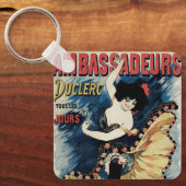  Art Nouveau, Spaanse Flamenco Dancer Sleutelhanger (Voorkant)