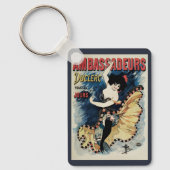 Art Nouveau, Spaanse Flamenco Dancer Sleutelhanger (Voorkant)
