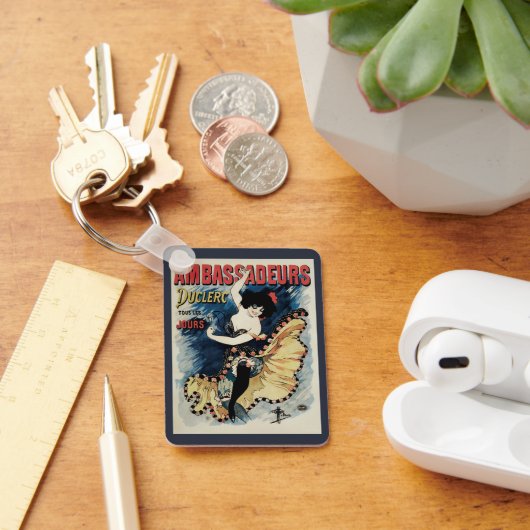 Art Nouveau, Spaanse Flamenco Dancer Sleutelhanger (Bureau)