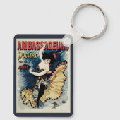 Art Nouveau, Spaanse Flamenco Dancer Sleutelhanger (Achterkant)