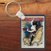 Art Nouveau, Spaanse Flamenco Dancer Sleutelhanger (Voorkant)