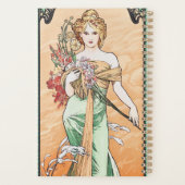  Art Nouveau Spring beroemd gemaakt door Mucha Planner (Achterkant)