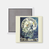 Art Nouveau-sprookjesfiguren, Pierrot-fietsmaan Magneet (Voorkant / Achterkant)