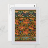 Art Nouveau Squirrels Briefkaart (Voorkant / Achterkant)