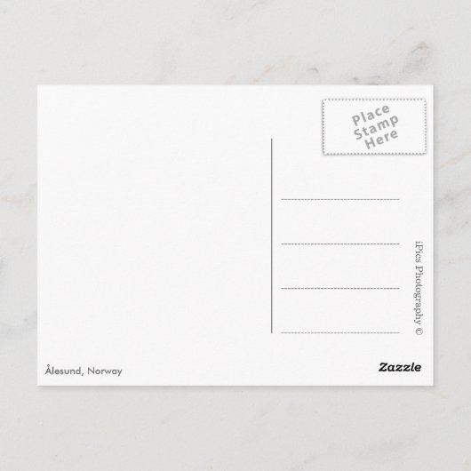 Art Nouveau stad Alesund in Noorwegen Briefkaart (Achterkant)