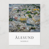 Art Nouveau stad Alesund in Noorwegen Briefkaart (Voorkant)