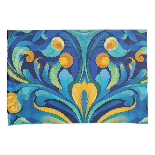 Art Nouveau Standaard Pair Kussenslopen (Voorkant-Rechts)