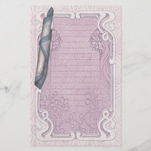 Art Nouveau Stationery - Scented Secrets, door Gal Briefpapier (Voorkant)