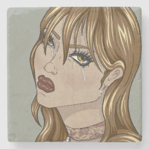 Art Nouveau Stenen Onderzetter