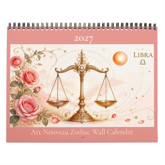 Art Nouveau sterrenbeeld wandkalender 2027 Kalender (Hoes)