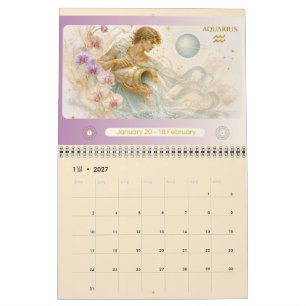Art Nouveau sterrenbeeld wandkalender 2027 Kalender