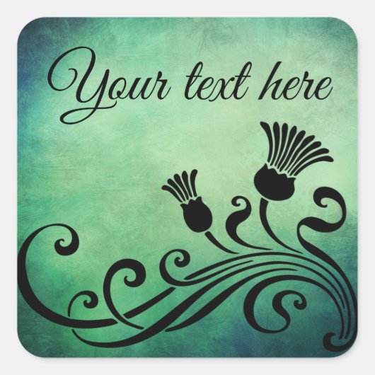 Art Nouveau Stickers / Labels op maat (Voorkant)