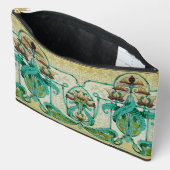 Art Nouveau Stijl Acanthus Boeket Bloemen Make-up Etui (Open)