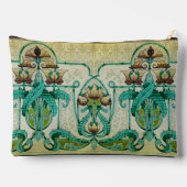 Art Nouveau Stijl Acanthus Boeket Bloemen Make-up Etui (Achterkant)