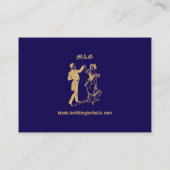  Art Nouveau stijl bruiloft Informatiekaartje (Achterkant)