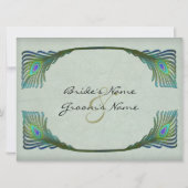 Art Nouveau  stijl bruiloft Kaart (Achterkant)