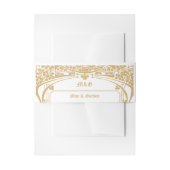 Art Nouveau stijl bruiloft Uitnodigingen Wikkel (Voorkant Voorbeeld)