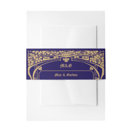 Art Nouveau stijl bruiloft Uitnodigingen Wikkel