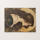 Art Nouveau  stijl Classic Beauty Legpuzzel (Horizontaal)