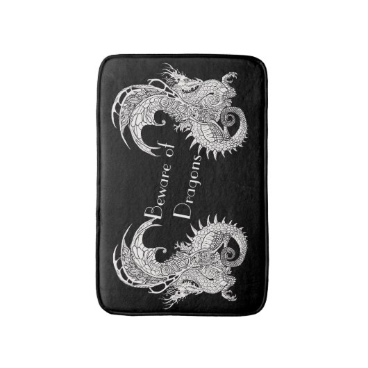 Art Nouveau-stijl Dragon Badmat (Voorkant Verticaal)