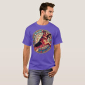 Art Nouveau stijl Duitse herder Alsation Dog T-shirt (Voorkant volledig)