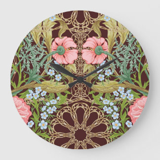 Art Nouveau stijl Floral: gekleurd  patroon Grote Klok