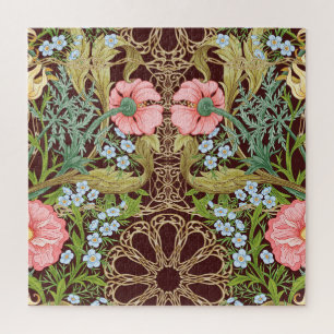 Art Nouveau stijl Floral: gekleurd patroon Legpuzzel