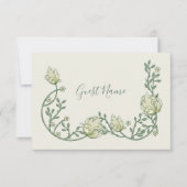  art nouveau stijl gastennaam plaatskaart (Voorkant)