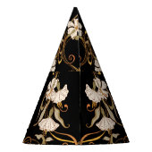 Art Nouveau Stijl: Goud-Zwart . Feesthoedjes (Achterkant)