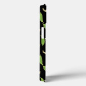 Art Nouveau Stijl iPad Case, Lelies op zwart Case-Mate iPhone Case (Achterkant / Rechts)