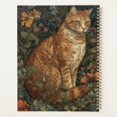 Art Nouveau stijl kat in een tuin Planner (Achterkant)