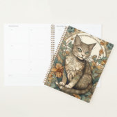 Art Nouveau stijl kat met bloemen Planner (Display)