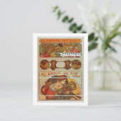 Art Nouveau-stijl, Mucha Briefkaart (Staand voorkant)
