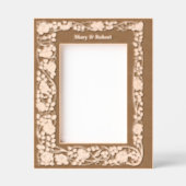 Art Nouveau stijl Roos wijnstok rand Gegraveerde Lijstjes (Voorkant)