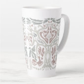 Art Nouveau-stijl tekening van een boom met vogels Latte Mok (Rechterhoek)