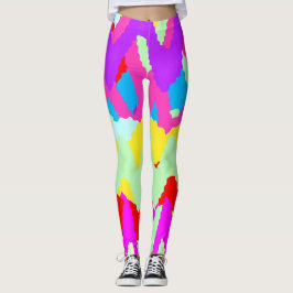 Art Nouveau Stijlen Geometrische Patroon Leggings