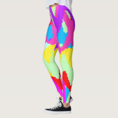 Art Nouveau Stijlen Geometrische Patroon Leggings (Links)