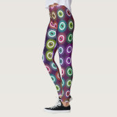 Art Nouveau Stijlen Mystiek Oogpatroon Leggings (Links)