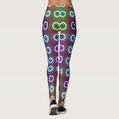 Art Nouveau Stijlen Mystiek Oogpatroon Leggings (Achterkant)