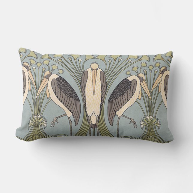  Art Nouveau Storks Buitenkussen (Voorkant)