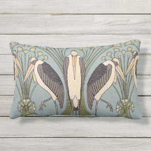  Art Nouveau Storks Buitenkussen