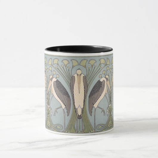  Art Nouveau Storks Mok (Midden)