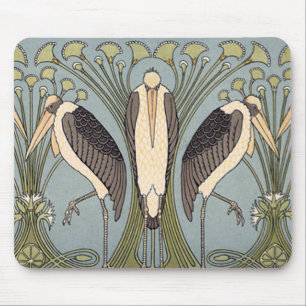  Art Nouveau Storks Muismat
