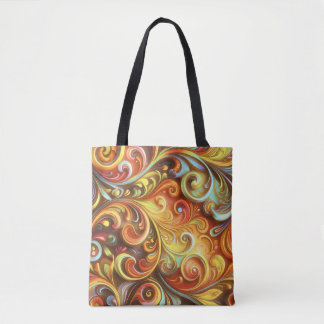 Art Nouveau: stralende barokke wervelingen Tote Bag