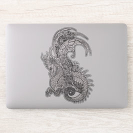 Art Nouveau Style Dragon Sticker