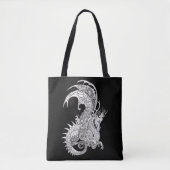 Art Nouveau Style Dragon Tote Bag (Voorkant)