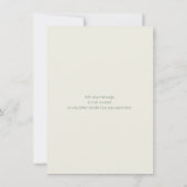 Art nouveau style floral bruiloft-uitnodiging kaart (Achterkant)