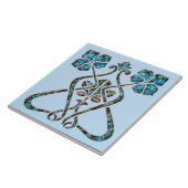 Art Nouveau Style-keramiek Tegeltje (Zijkant)